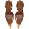 image:imageJW PEI Womens Savannah Gold Tipped Slingback PumpsBrown