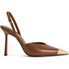 image:imageJW PEI Womens Savannah Gold Tipped Slingback PumpsBrown