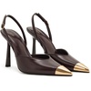 image:imageJW PEI Womens Savannah Gold Tipped Slingback PumpsBurgundy