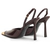 image:imageJW PEI Womens Savannah Gold Tipped Slingback PumpsBurgundy