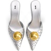 image:imageJW PEI Womens Sofia Sphere Heel MulesSilver  Gold