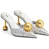 image:imageJW PEI Womens Sofia Sphere Heel MulesSilver  Gold