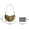 image:imageJW PEI Womens Tessa Shoulder BagSuede Dark Olive