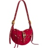 image:imageJW PEI Womens Tessa Shoulder BagSuede Deep Magenta