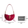 image:imageJW PEI Womens Tessa Shoulder BagSuede Deep Magenta