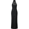 image:imageJW PEI Womens Uliana Floral Lace Halterneck Maxi DressBlack