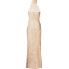 image:imageJW PEI Womens Uliana Floral Lace Halterneck Maxi DressPink Beige