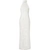 image:imageJW PEI Womens Uliana Floral Lace Halterneck Maxi DressWhite