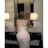 image:imageJW PEI Womens Uliana Floral Lace Halterneck Maxi DressWhite
