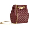 image:imageJW PEI Womens Yara HandWoven Bucket BagBurgundy
