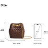image:imageJW PEI Womens Yara HandWoven Bucket BagDark Brown