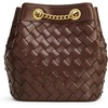 image:imageJW PEI Womens Yara HandWoven Bucket BagDark Brown