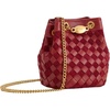 image:imageJW PEI Womens Yara HandWoven Bucket BagDark Red