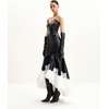 image:imageJW PEI Womens Zora Lace Trim Leather DressBlack