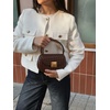 image:imageJW PEI Womens Zuri Hand Woven Round Top Handle Bag  Brown