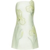 image:imageJW PEI Womens 3D Floral Appliqu Strapless Mini DressGreen Iris