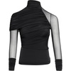 image:imageJW PEI Womens Ella Sheer Ruched Turtleneck TopBlack