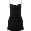 image:imageJW PEI Womens Eva Spaghetti Strap Sueded DressBlack