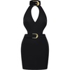 image:imageJW PEI Womens Gabriella Belted Cutout Halter Mini DressBlack