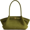 image:imageJW PEI Womens Hana Wide Faux Suede Tote BagOlive Green