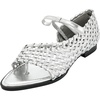 image:imageJW PEI Womens Jocelyn Weave Strap FlipflopsSilver