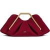 image:imageJW PEI Womens Lila Metal Frame ClutchRed Faux Suede