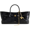 image:imageJW PEI Womens Maeve Dachshund Metal Charm Tote BagBlack Croc