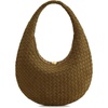 image:imageJW PEI Womens Nola Faux Suede Woven Hobo Shoulder BagOlive Green