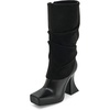 image:imageJW PEI Womens Reyna Square Toe Platform Knit BootsBlack