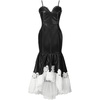 image:imageJW PEI Womens Zora Lace Trim Leather DressBlack
