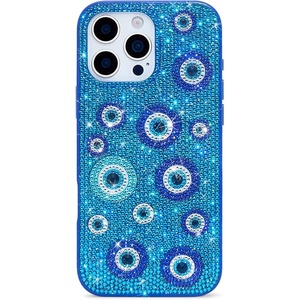 image:imageJW PEI Evil Eye Artificial Crystal Embellished Phone Case  PinkEye Evil Blue