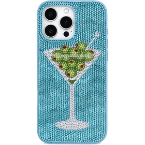 image:imageJW PEI Olive Martini Artificial Crystal Phone Case  BlackOlive Martini Light Blue