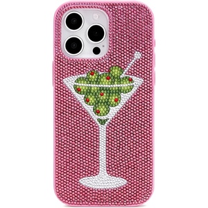 image:imageJW PEI Olive Martini Artificial Crystal Phone Case  BlackOlive Martini Pink