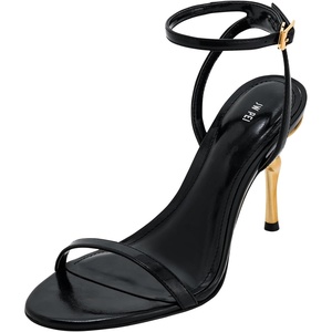 image:imageJW PEI Womens Alivia Gold Metal Heel SandalsBlack