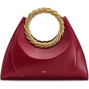 image:imageJW PEI Womens Amiya Leaf Handle Sculpture BagWine Red