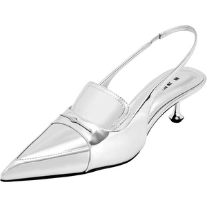 image:imageJW PEI Womens Carla Soft Padded Kitten Heel PumpsSilver