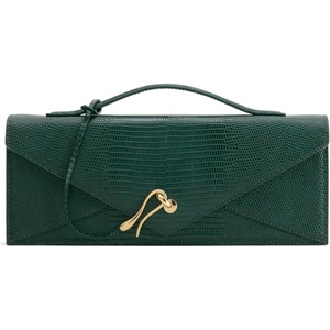 image:imageJW PEI Womens Celeste Woven Textured Envelope Top Handle BagOlive Green Lizard Texture