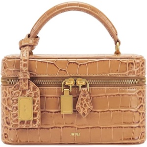 image:imageJW PEI Womens Cleo Box Shape Top Handle BagBrown Croc