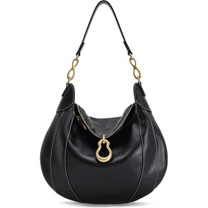 image:imageJW PEI Womens Daria Metal Pendant Embellished Shoulder BagBlack