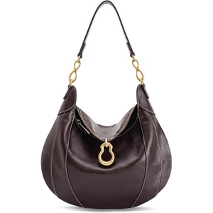 image:imageJW PEI Womens Daria Metal Pendant Embellished Shoulder BagDark Brown