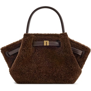 image:imageJW PEI Womens Hana Mini Tote BagDark Brown Faux Fur