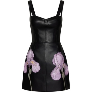 image:imageJW PEI Womens Iris Floral Print Corset DressBlack