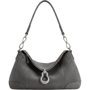 image:imageJW PEI Womens Jayla Metal Pendant Embellished Shoulder BagDark Grey