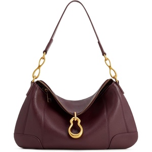 image:imageJW PEI Womens Jayla Metal Pendant Embellished Shoulder BagDeep Burgundy