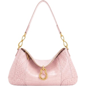 image:imageJW PEI Womens Jayla Metal Pendant Embellished Shoulder BagPink Croc