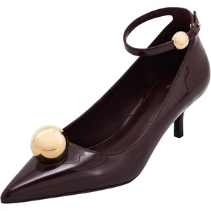 image:imageJW PEI Womens Jewel Buckle Kitten Heels PumpsClaret Red