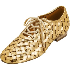 image:imageJW PEI Womens Kayla Weave Strap Flat ShoesGold