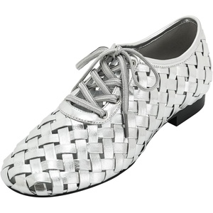 image:imageJW PEI Womens Kayla Weave Strap Flat ShoesSilver