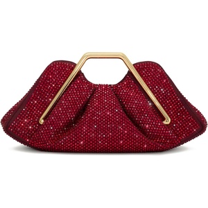 image:imageJW PEI Womens Lila Metal Frame ClutchRed Artificial Crystal