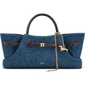 image:imageJW PEI Womens Maeve Dachshund Metal Charm Tote BagBlue Denim